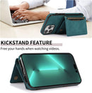 iPhone 14 Pro Max Wallet Case Holder Vintage PU Leather Case