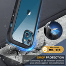iPhone 13 Mini case 5.4 inch, Upgrade Full - Body Glass Clear Case - Black