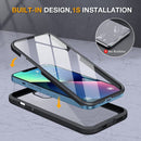 iPhone 13 Mini case 5.4 inch, Upgrade Full - Body Glass Clear Case - Black