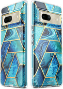 Google Pixel 7 Case Slim Full - Body Stylish Protective Case Built - in Screen Protector Ocean