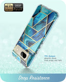 Google Pixel 7 Case Slim Full - Body Stylish Protective Case Built - in Screen Protector Ocean