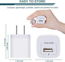USB Charger Wall Plug, Fast Charging Outlet AC Power Adapter Block