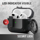 Airpod 3rd Generation Case Secure Lock Clip Case Apple AirPod 3 Case - Black