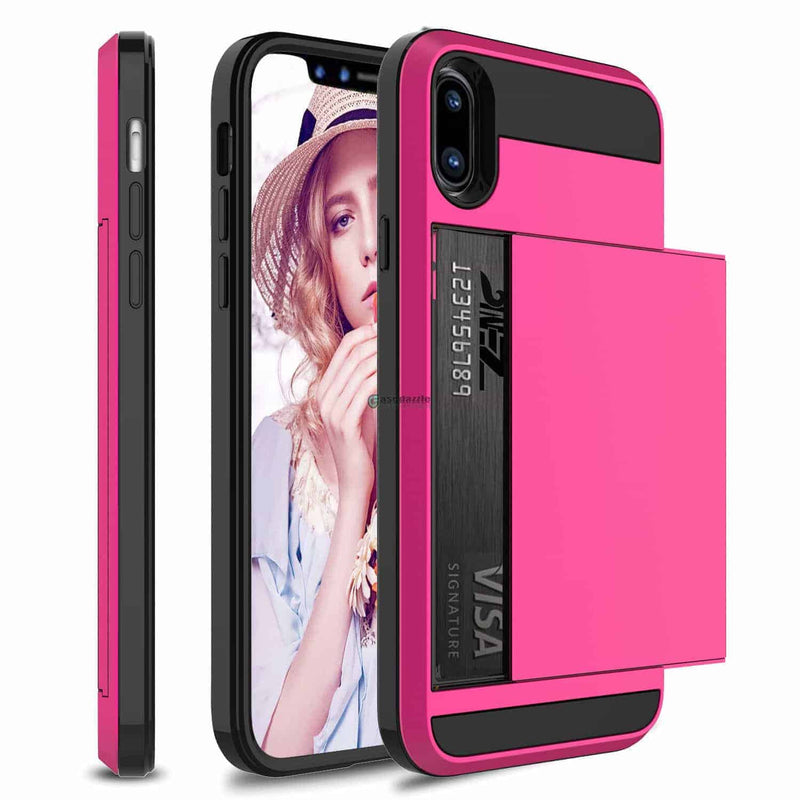 Apple iPhone 8 Credit Card Wallet Phone Case Pink - Gorilla Cases