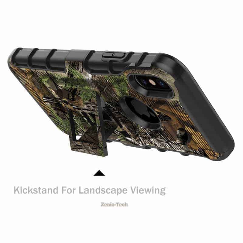 Apple iPhone X Armor Holster Clip Rugged Case RealTree Camo - Gorilla Cases