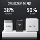 Black 4 Port USB Wall Charger USB Fast Charge