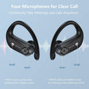 Bluetooth Headphones with 2200mAh Wireless Charging Case