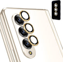 Camera Lens Protector Samsung Galaxy Z Fold 4 5G,Ultra Clear Case Tray Gold