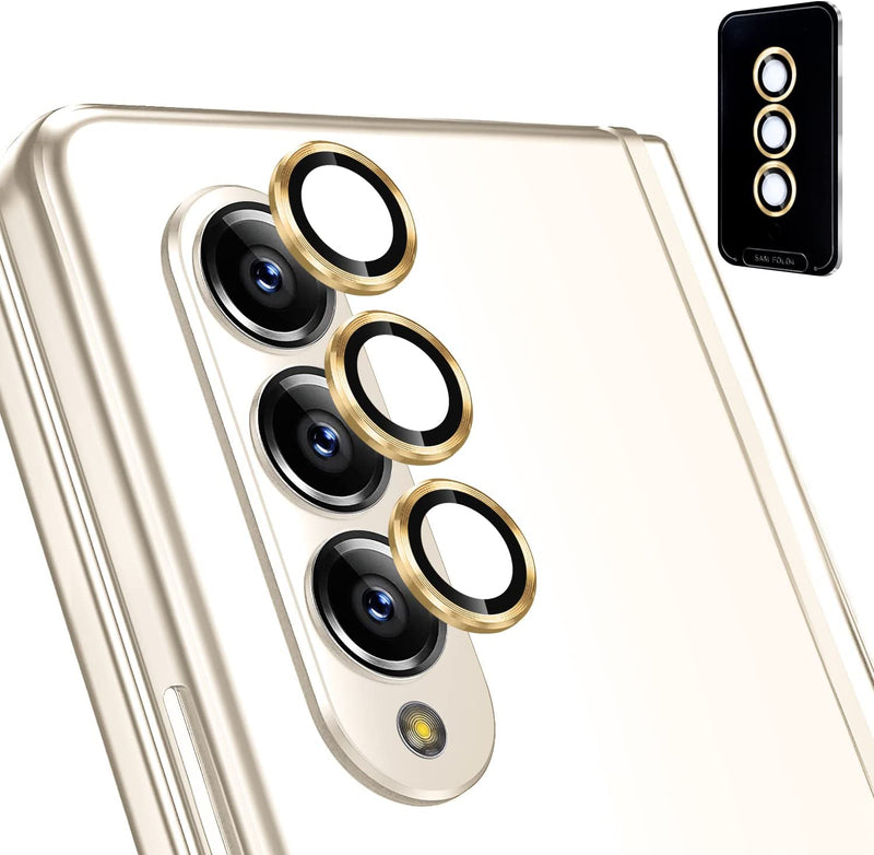 Camera Lens Protector Samsung Galaxy Z Fold 4 5G,Ultra Clear Case Tray Gold - Gorilla Cases