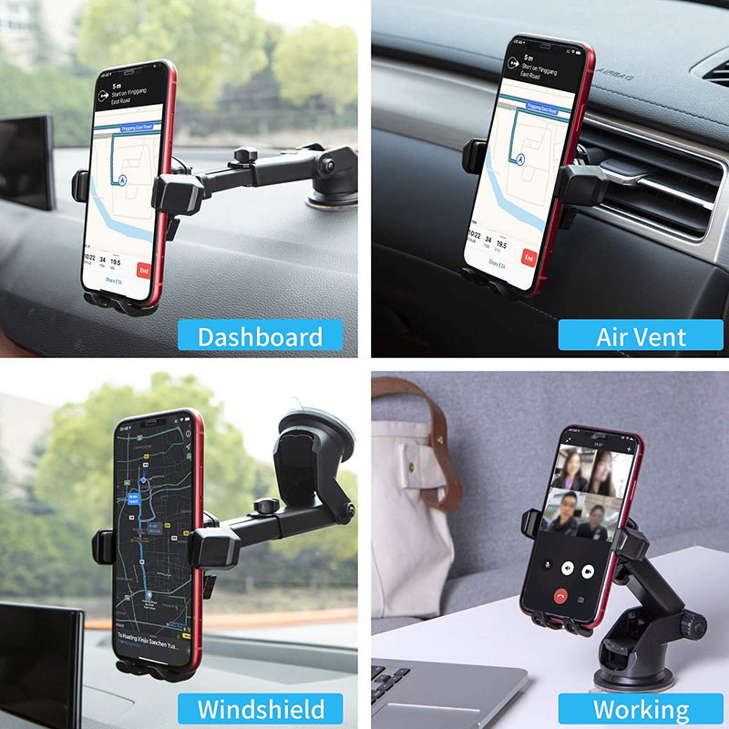 Car Phone Mount | Universal Car Mount Fits iPhone 12 Pro Max, Note 20 ultra and Many more - GorillaCaseStore