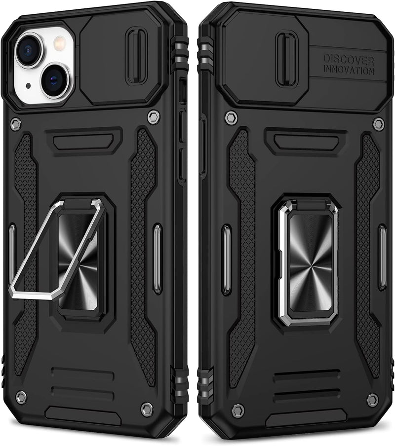 Case 14 Plus Case Kickstand, Slide Camera Cover Protective Armor Case - Red - Gorilla Cases