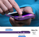 Casus Shockproof Translucent Matte Hard Back Cover iPhone 14 Pro Case Purple