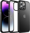 Casus Shockproof Translucent Matte Hard Back Cover iPhone 14 Pro Case Purple