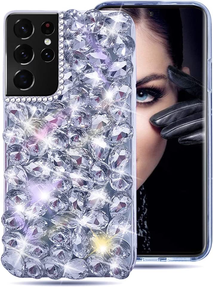 Compatible Galaxy S21 Ultra Case Luxury Shiny Cute Protective Cove - Gorilla Cases