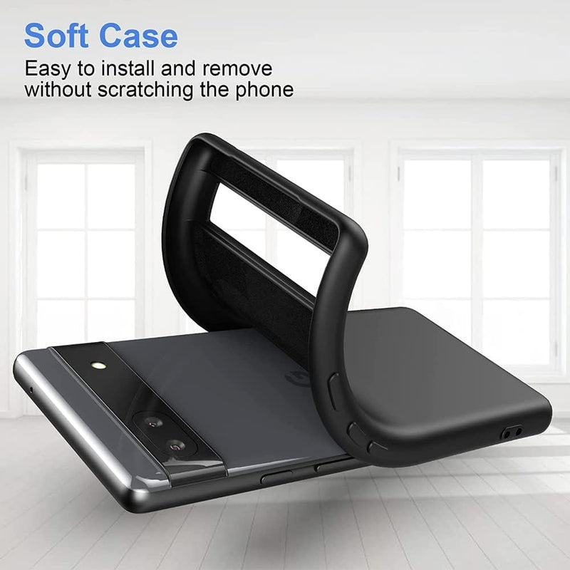 Compatible Pixel 7 Pro Case, Soft Microfiber Lining Lightweight Slim Matte Protective Case, Classic Black - Gorilla Cases