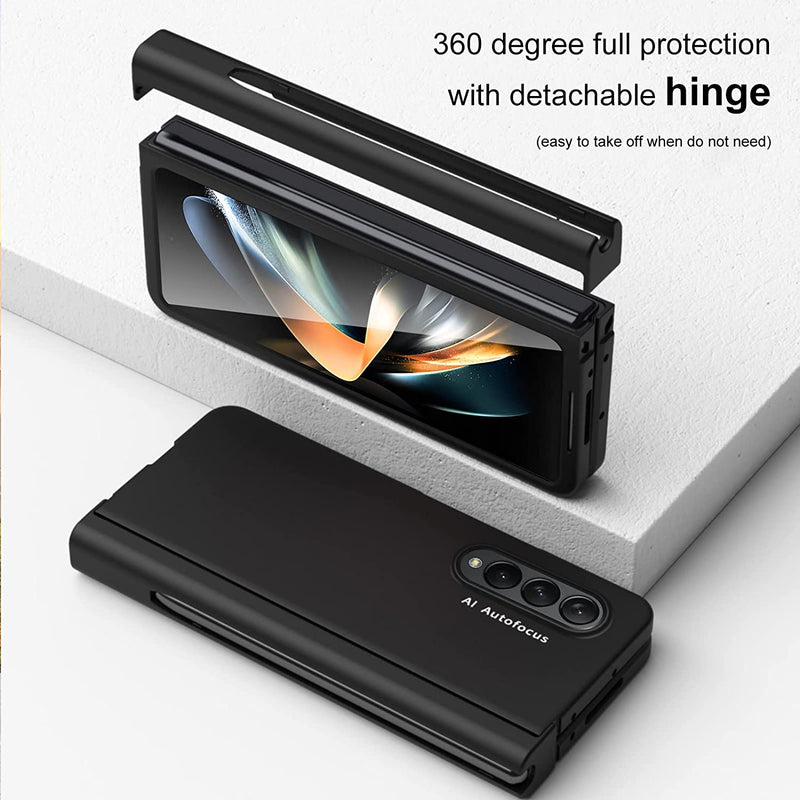 Compatible Samsung Galaxy Z Fold 4 Case Screen Protector Cover 5G Clear - Gorilla Cases