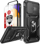 Galaxy A52 Full Body Military Grade 360 Ring Case