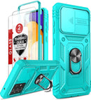 Galaxy A52 Full Body Military Grade 360 Ring Case