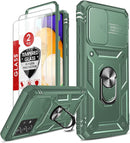 Galaxy A52 Full Body Military Grade 360 Ring Case