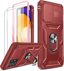 Galaxy A52 Full Body Military Grade 360 Ring Case