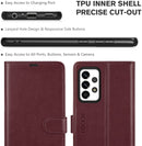 Galaxy A52 Leather Wallet Case