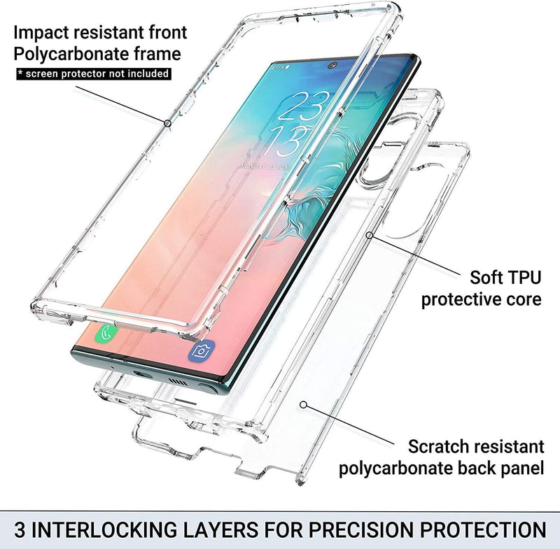 Galaxy Note 10 Plus 5G Case Heavy Duty Shockproof Screen Protector Clear - Gorilla Cases