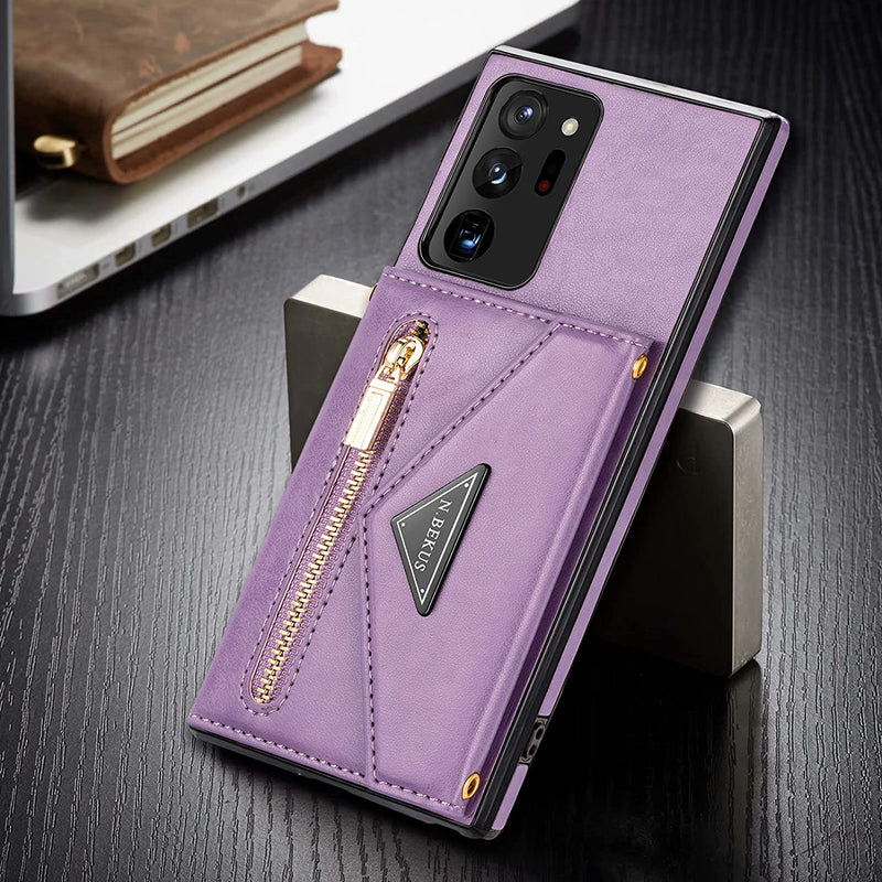 Galaxy Note 20 Ultra Samsung Magnetic Crossbody Purse Case - Purple - Gorilla Cases
