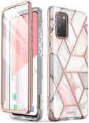 Galaxy S20 FE Marble Bumper Case with Built - in Screen Protector