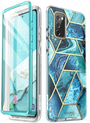 Galaxy S20 FE Marble Bumper Case with Built - in Screen Protector