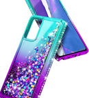 Galaxy S20 FE Ring Glitter Flowing Liquid Bling Diamond Case