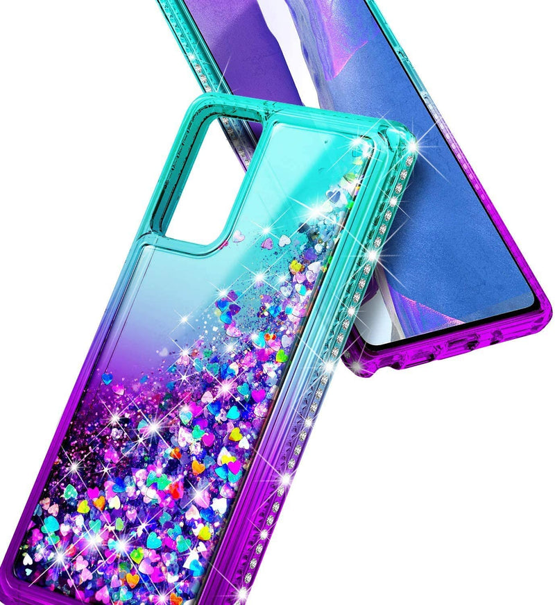 Galaxy S20 FE Ring Glitter Flowing Liquid Bling Diamond Case - Gorilla Cases