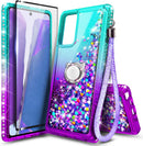 Galaxy S20 FE Ring Glitter Flowing Liquid Bling Diamond Case