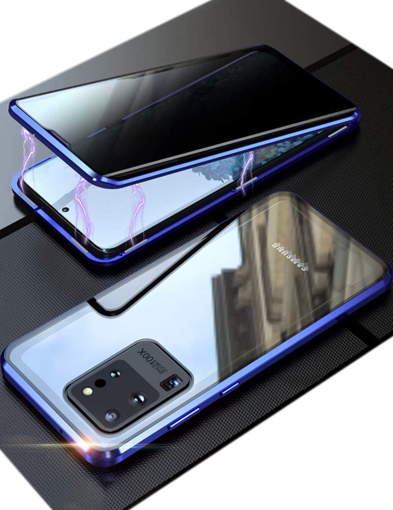 Galaxy S20 Plus Magnetic Tempered Glass Metal Bumper Case - Gorilla Cases