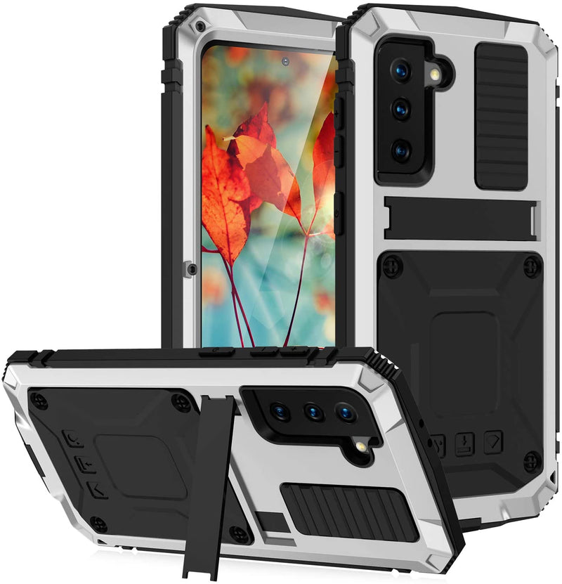 Galaxy S21 Plus Heavy Duty Aluminum Kickstand Rugged Case - Gorilla Cases