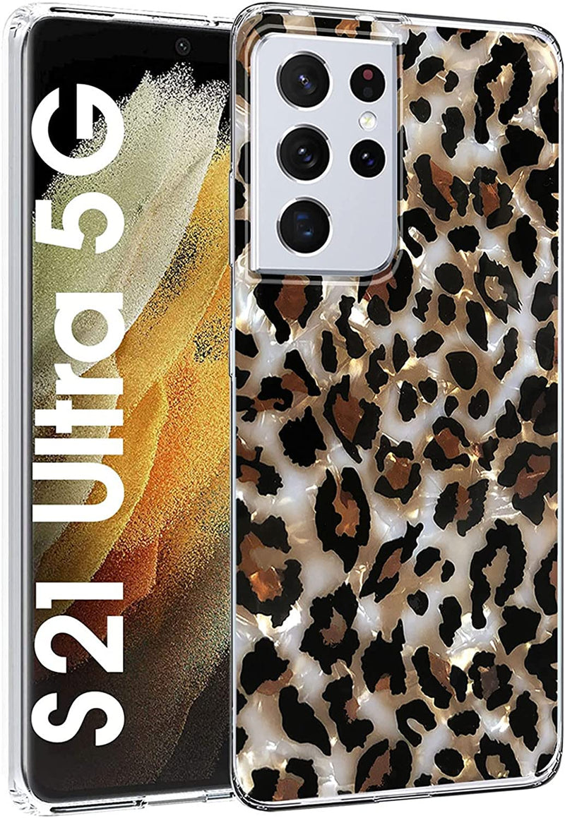 Galaxy S21 Ultra 5G 6.8-inch Fashion Watercolor Protective Phone Case - Blue - Gorilla Cases