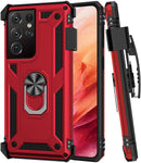 Galaxy S21 Ultra Belt Clip Case with Ring | S21 Ultra Case with Belt Clip Holster