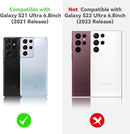 Galaxy S21 Ultra Case Camera Protection Protective Bumper Case - Green