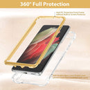 Galaxy S21 Ultra Glitter Liquid Sunflower Case For Women