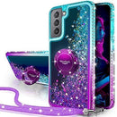 Galaxy S21 Ultra Pink Diamond Glitter Ring Case