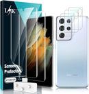 Galaxy S21 Ultra Screen Protector | 3 Pack Camera Lens Protector (5 Pack )