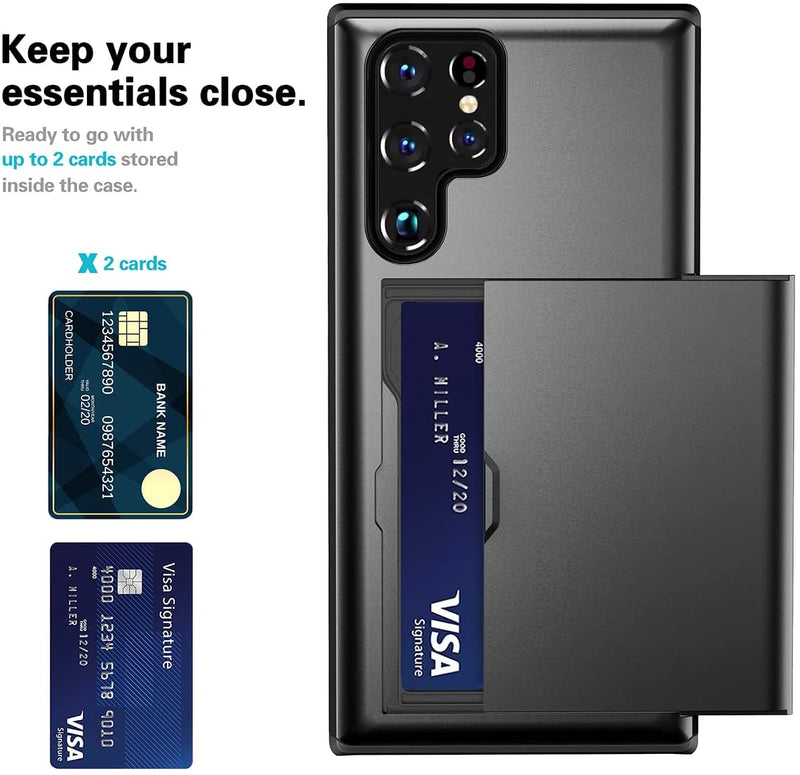 Galaxy S22 Ultra Card Holder Wallet Case - Gorilla Cases