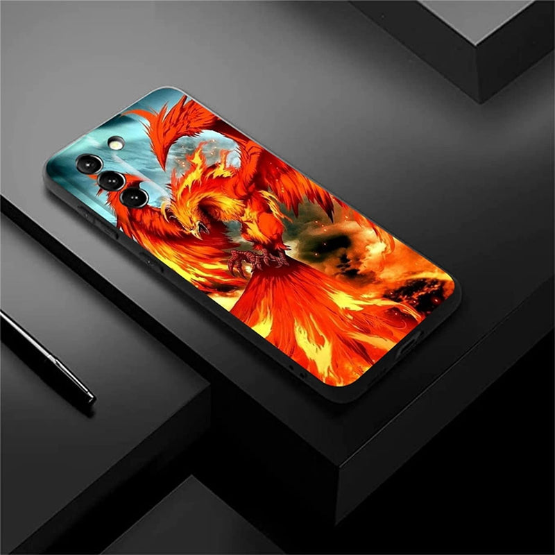 Galaxy S22 Ultra Cool Soft Silicone Phoenix Case - Gorilla Cases