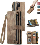 Galaxy S22 Ultra Leather Wallet Card Case