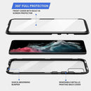 Galaxy S22 Ultra Magnetic Thin Metal Frame Tempered Glass Case
