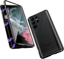 Galaxy S22 Ultra Magnetic Thin Metal Frame Tempered Glass Case