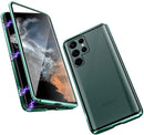 Galaxy S22 Ultra Magnetic Thin Metal Frame Tempered Glass Case