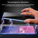 Galaxy S22 Ultra Magnetic Thin Metal Frame Tempered Glass Case