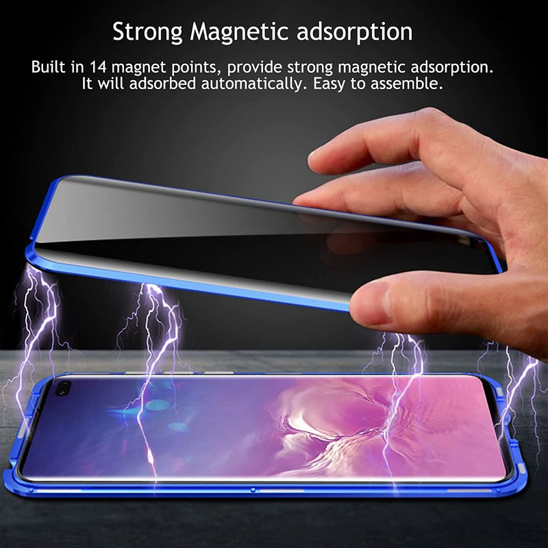 Galaxy S22 Ultra Magnetic Thin Metal Frame Tempered Glass Case - Gorilla Cases