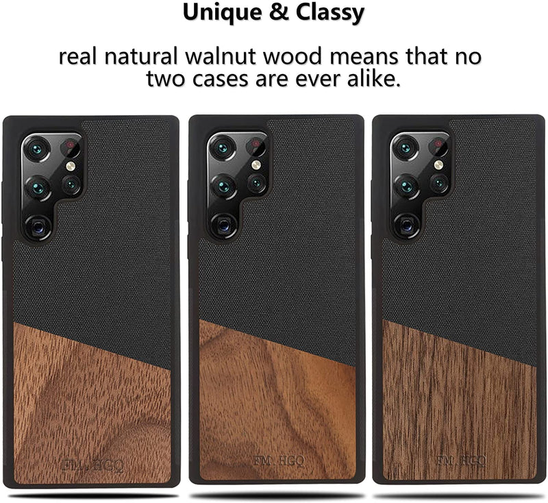 Galaxy S22 Ultra Magnetic Wooden Case - Gorilla Cases