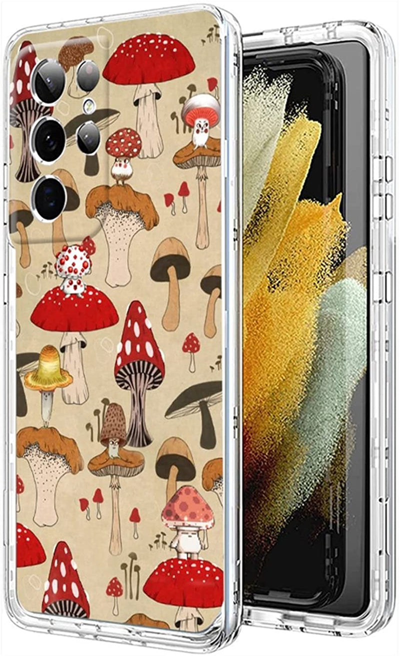 Galaxy S22 Ultra Mushroom Case | Shroom Wood Scene Case for S22 Ultra - Gorilla Cases